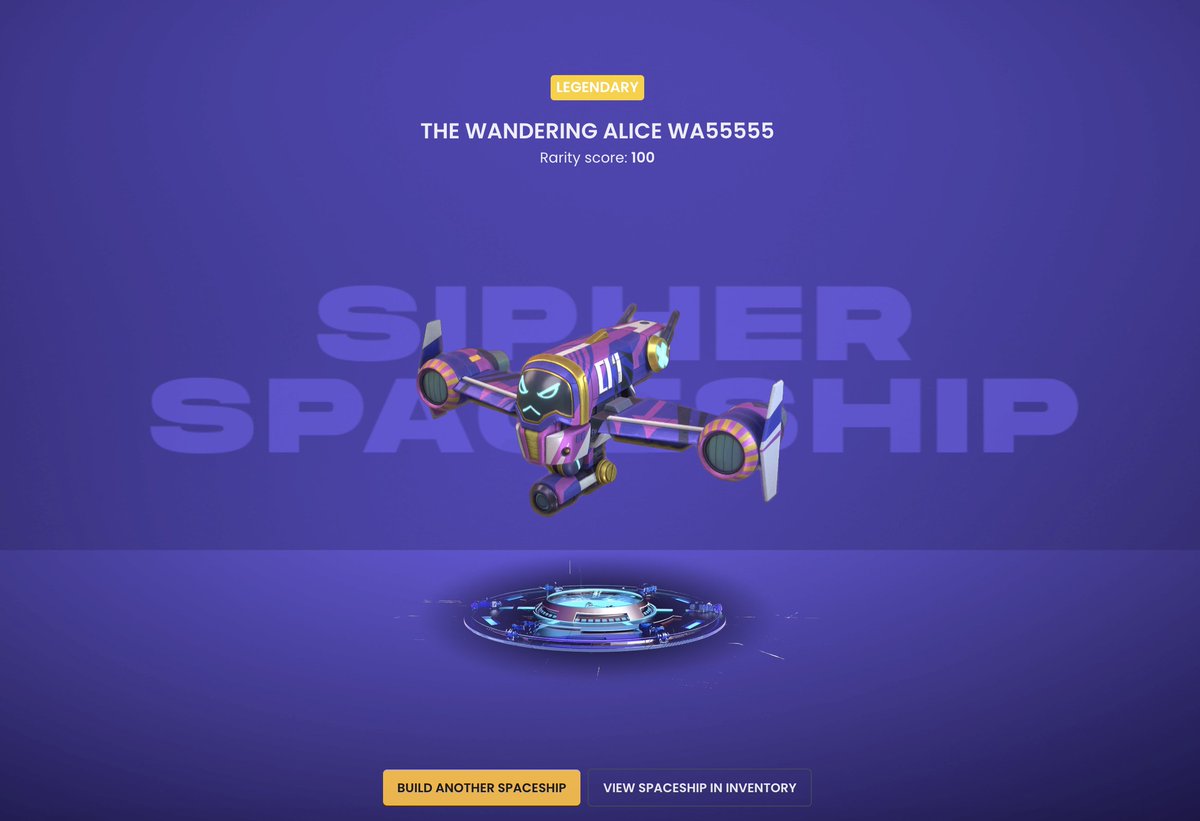 dabidski's tweet photo. Had fun trading parts with people on discord! It felt just like we were trading cards to complete our collection.
#MySipherSpaceship https://t.co/1qDjq35l2C