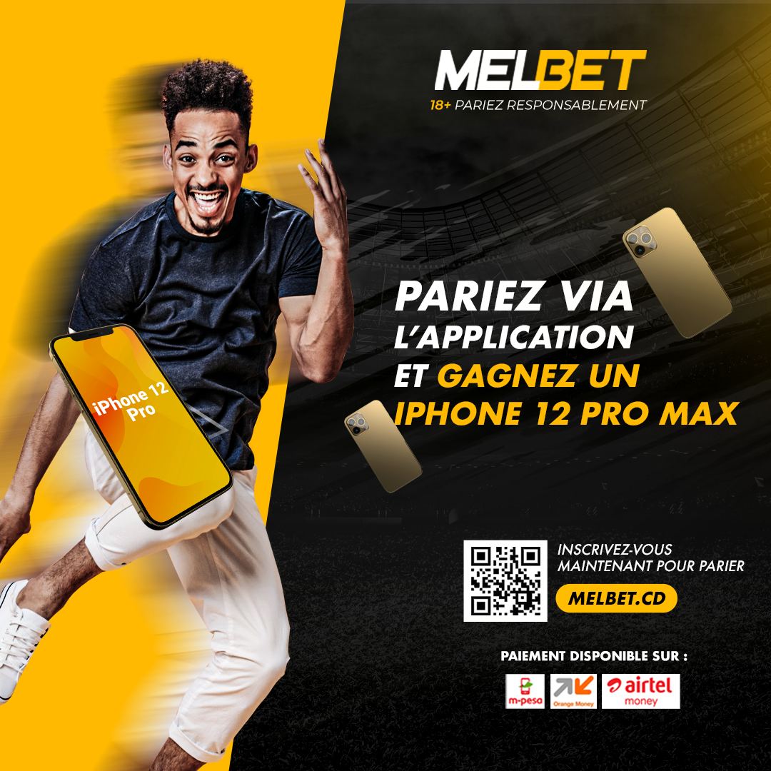MelbetRdc's tweet photo. Joue et Gagne Chez Melbet 
Pariez via notre application et Gagnez Iphone 12 Pro Max 😳
#YakaNaMelbet #ViensChezMelbet https://t.co/YnLzgK25KG