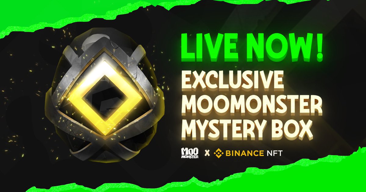 It’s worth waiting! Exclusive Moo Monster Mystery Box is now available for sale on <a href="/BinanceNFT/">NFT</a>. There are only 3,920 boxes!! It costs  $59 BUSD each. Let’s grab it! 

Link purchase: binance.com/en/nft/mystery…