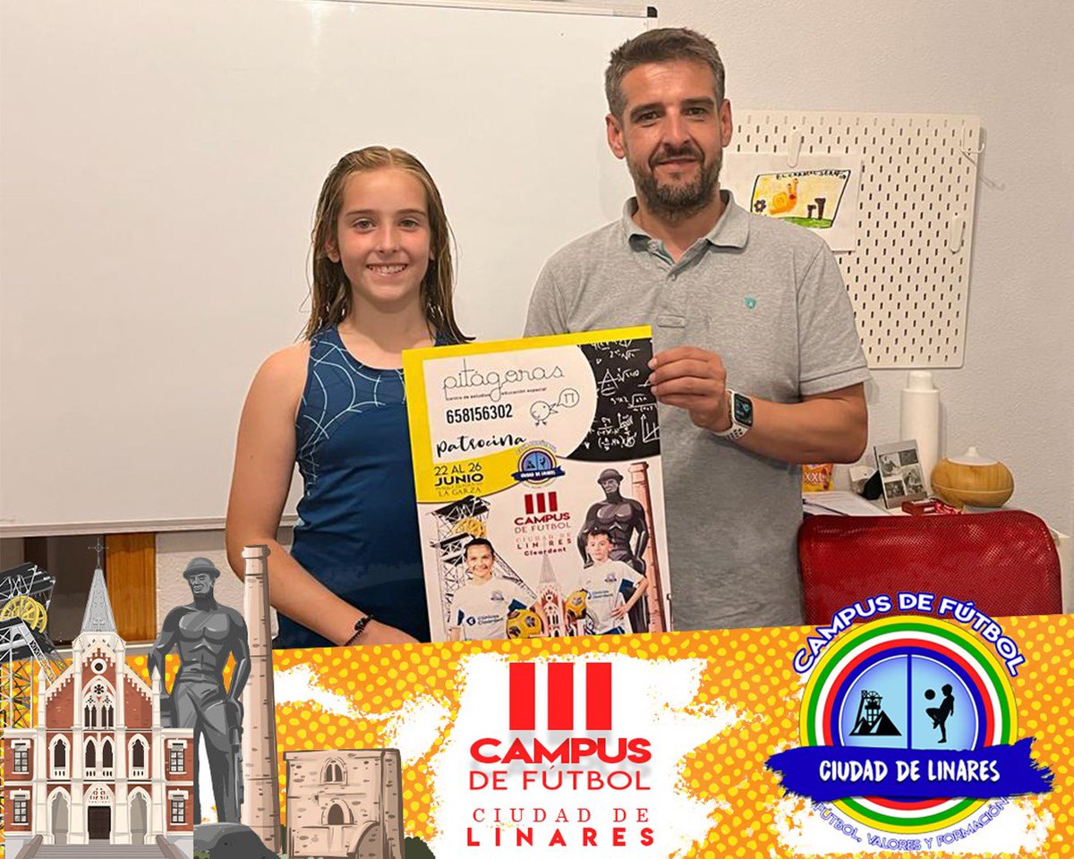 CFCiudadLinares's tweet image. 🤝 PITAGORAS, centro de estudios y educación especial.

ℹ️ PITAGORAS, por segundo año será patrocinador del Campus.

😍 GRACIAS Antonio por depositar tu confianza en nosotros y formar parte de esta experiencia.

FÚTBOL, VALORES Y FORMACIÓN