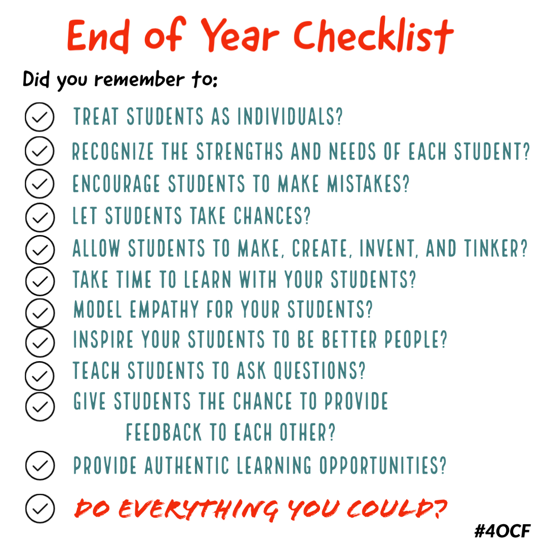 EOY Checklist fouroclockfaculty.com/2022/06/eoy-ch… #4OCF <a href="/tinamonte/">Tina P. Monteleone</a> <a href="/girlworld4/">Dani Burtsfield</a> <a href="/itsmeSpiri/">Spiri Diamantis</a> @staceylindes <a href="/KleinErin/">Erin Doan</a> <a href="/atkauffman/">andrew kauffman</a> <a href="/MathDenisNJ/">Dr. Denis Sheeran, Ed.D</a> <a href="/PrincipalSahli/">Rob Sahli</a> @Glenn1809 <a href="/Vroom6/">mitsos</a> <a href="/chrisp16/">Cole Ippolito</a> <a href="/TaraMartinEDU/">Tara M Martin</a>