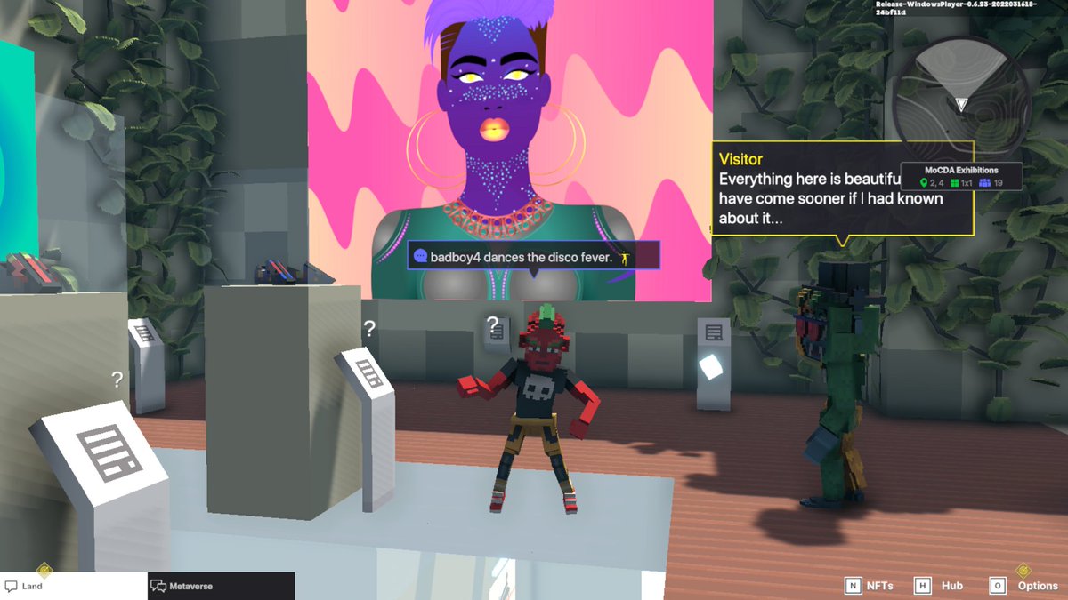 MhyaMichael's tweet photo. @TheSandboxGame @MOCDA_ I just participated in the #TheSandbox weekly contest for a chance to win 200 mSAND! Here is my favorite piece from the exhibition, check out my screenshot below!
👇 https://t.co/96JuoKkwLL
