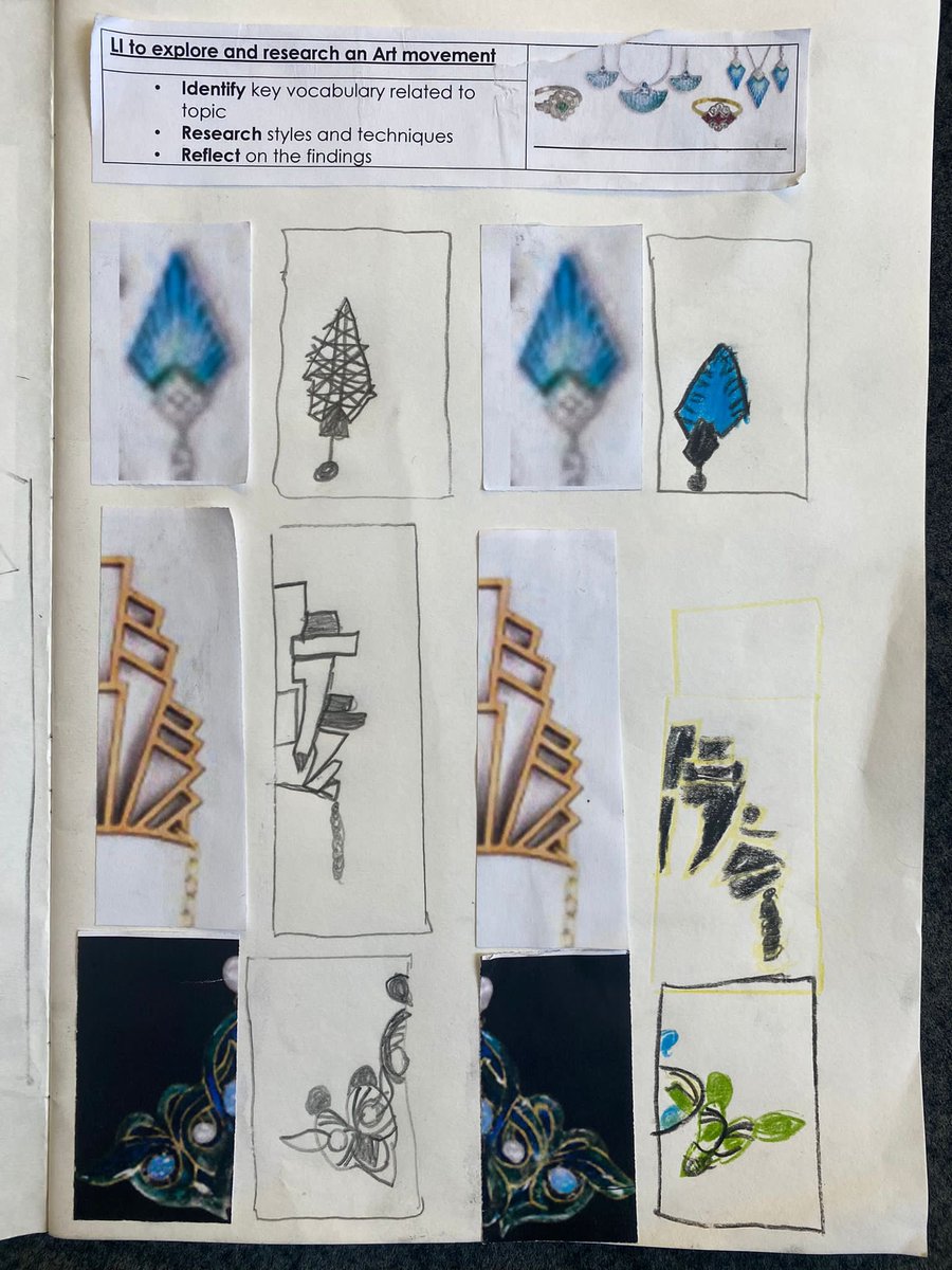 Y3ElmTree's tweet photo. We are so excited to design our own Art Deco jewellery for Arts Fortnight! So far, we researched the style, looked at existing jewellery and will now plan our own designs @WoodhillSch https://t.co/m7KYvu4Pos