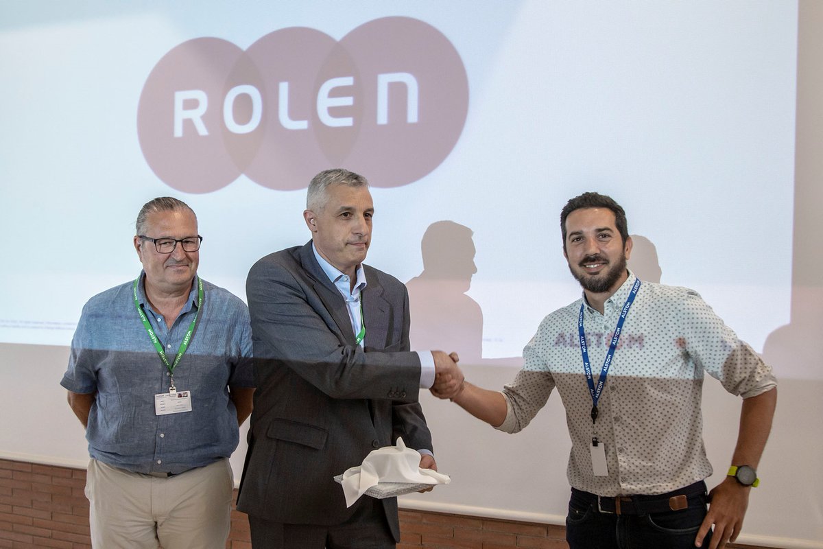 Alstom_es's tweet photo. #ROLENMOCA -- mejor proveedor en la categoría #Entregaatiempo”. 
La empresa de ingeniería Rolen, con sede en Barcelona y fábrica en Girona, suministra desde hace más de 20 años a Alstom España todo tipo de piezas metálicas, pre-montajes e interiorismo. https://t.co/pjhOL0IfVD