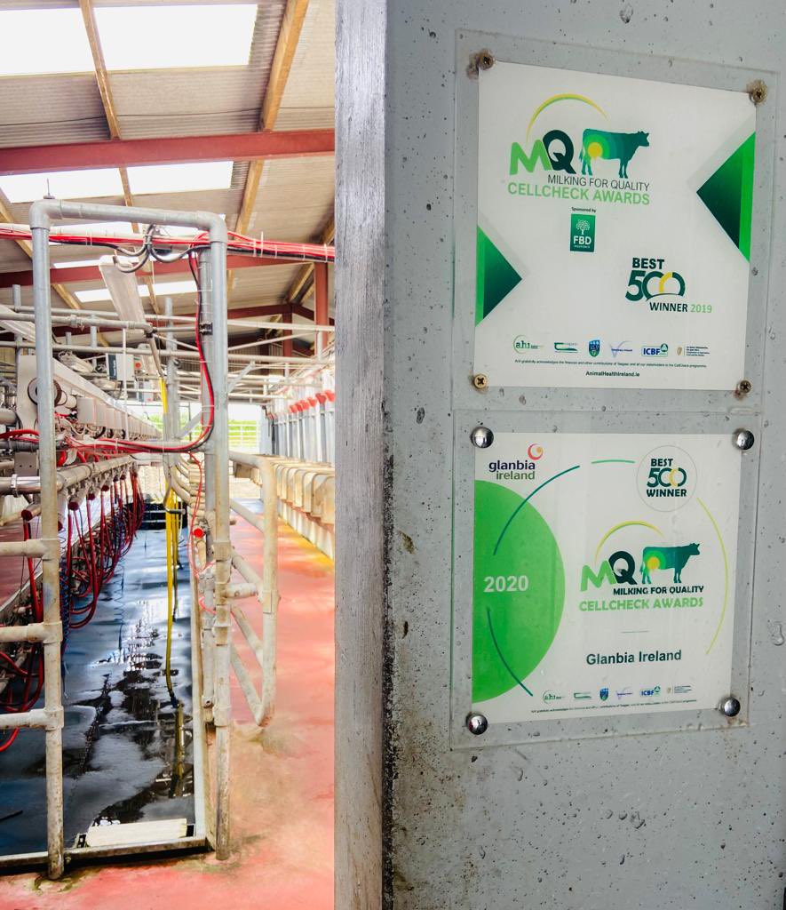 PearsonMilking's tweet photo. 🏆 William Cassidy, in Co. Kildare is a 2-time winner of the Milking for Quality Cellcheck Awards 🏆
 
He has a 20-unit Pearson machine with a P50 control pad and auto cluster removal.
 
To maintain good udder health and low SCC he installed our Cluster Flush system 🚿 
 
1/2 https://t.co/6ndf0p1ZeN