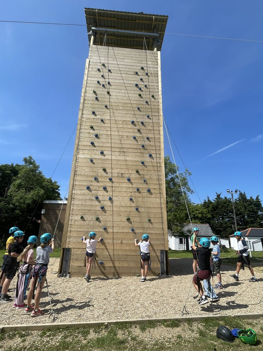 bassetths's tweet photo. Climbing the walls with excitement! Form 5 are using teamwork skills to control the ropes and harnesses for the climbing wall rock 🧗 #teamwork #form5 #residentialtrip #climbingwall https://t.co/n8LJz4VJem