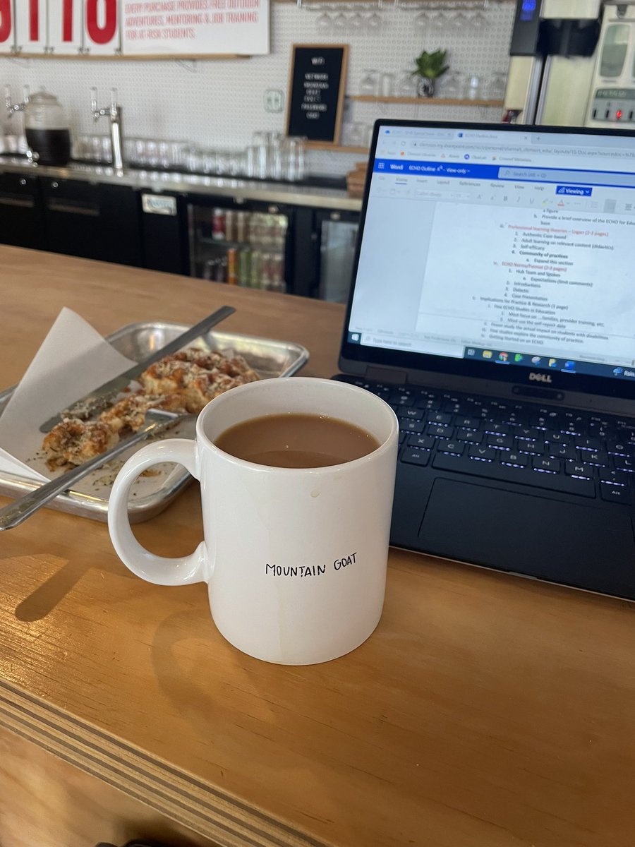 Some morning writing sessions are better than others. Waffle and coffee inspiration today #PHDstudent #writingalot✍️ #coffeeislife #coffeeshop