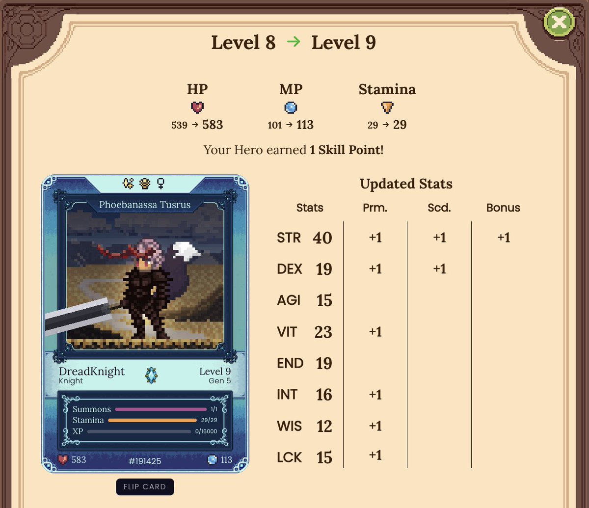 DFKnous's tweet photo. Yasss!
(This is the only @DefiKingdoms hero I've shown here that I actually summoned myself.)
$JEWEL #DFK #DefiKingdoms #GameFi #MMORPG $ONE $AVAX https://t.co/wZ2hnLxmLx