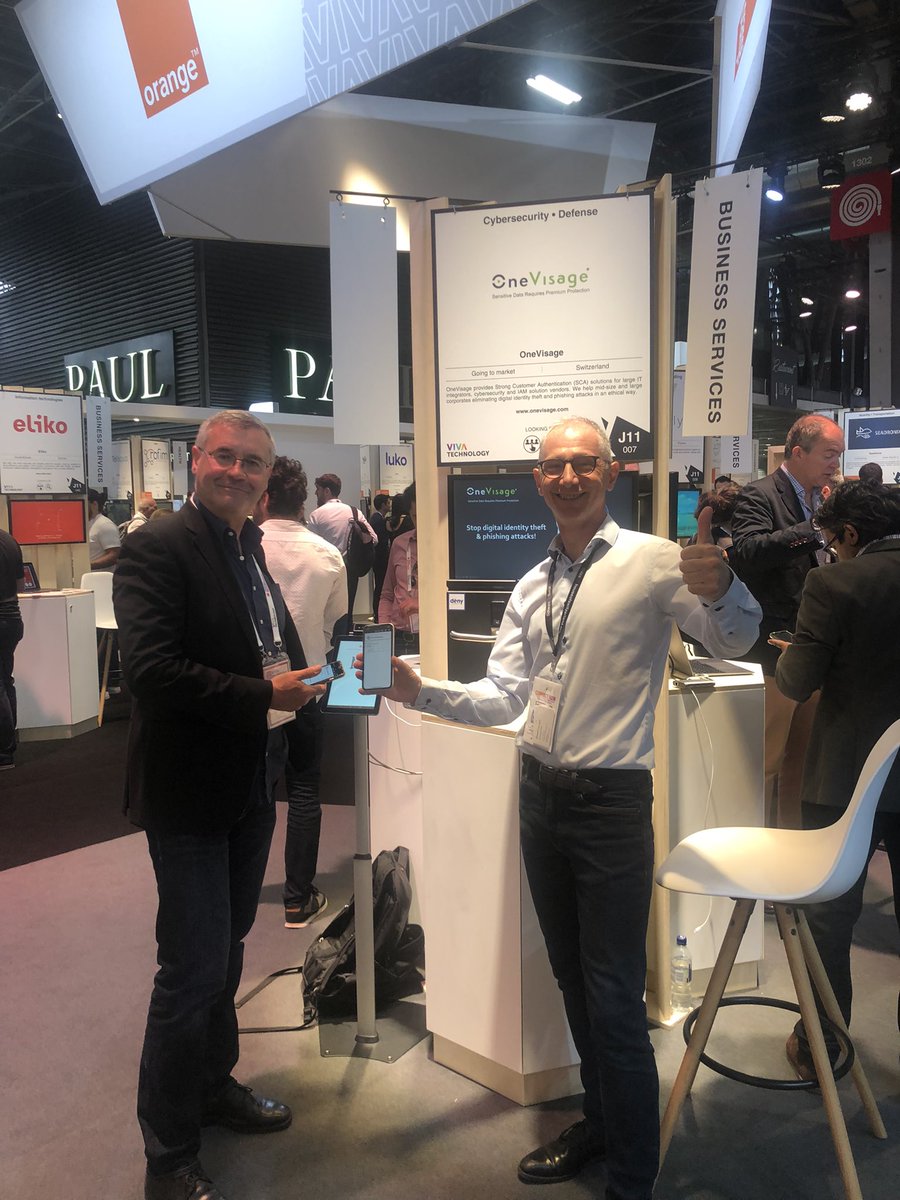 💥 Unveiling world first 2FA access control solution using dematerialized badges and 3D facial vérification at <a href="/VivaTech/">VivaTech</a> #CyberSecurity #dataprivacy #deeptech #SwissTech <a href="/orange/">Orange</a>