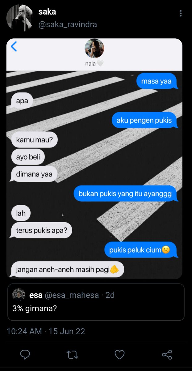 ; bayi besar pengen pukis

cw // mention of kiss
lee jeno five tweets au
© reinjunity.