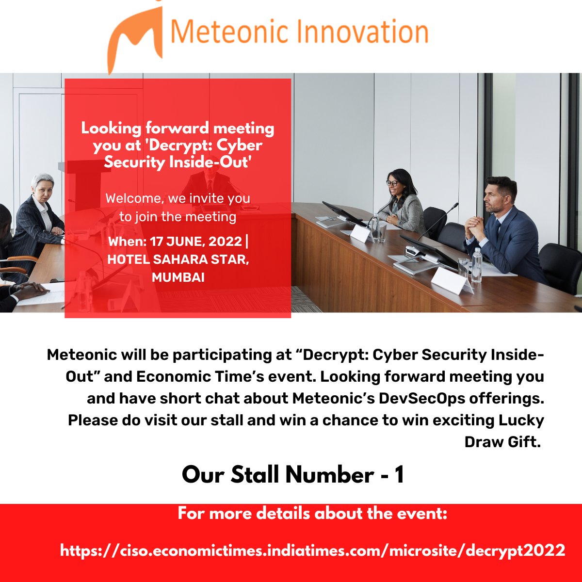 meteonic_pvt's tweet photo. #ciso #event #meteonic https://t.co/e9AgUMWvCS