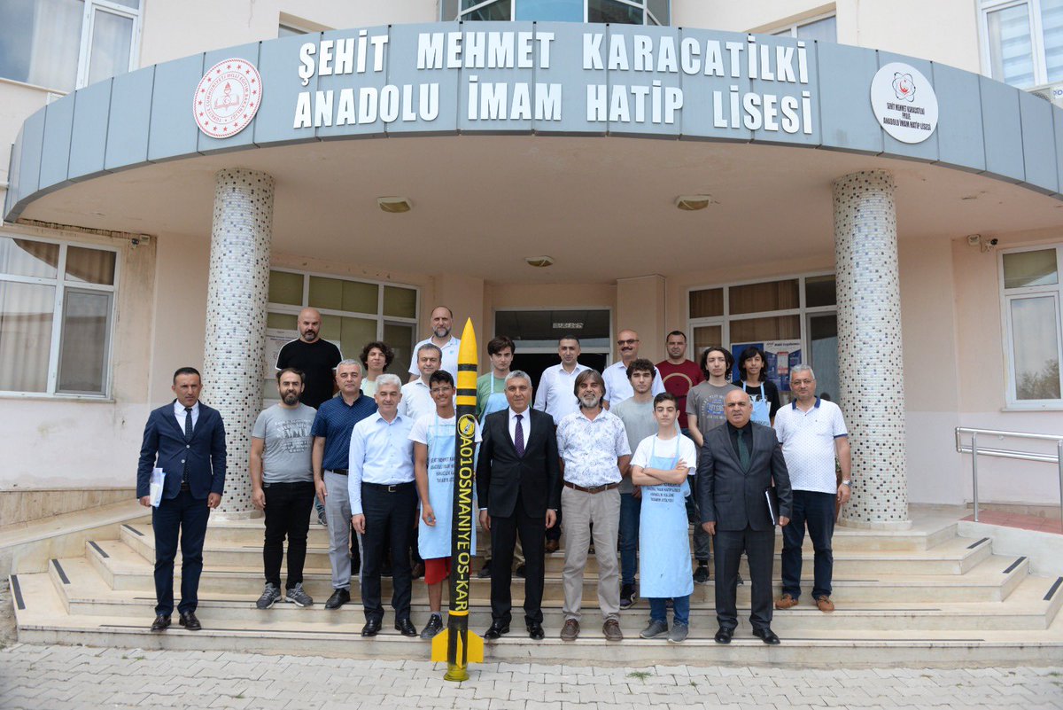osmaniyeilmem's tweet photo. Osmaniye’nin Adı Göklere Yazılıyor

A01 Osmaniye OS-KAR Roket Takımı birçok aşamaları başarıyla geçerek Atışa Hazırlık Aşamasına geçti.

İl Milli Eğitim Müdürümüz Aydın ALBAK,Şehit Mehmet Karacatilki Anadolu İmam Hatip Lisesini ziyaret ederek başarılar diledi

@ALBAKAydn https://t.co/o5EhhJ5pgM