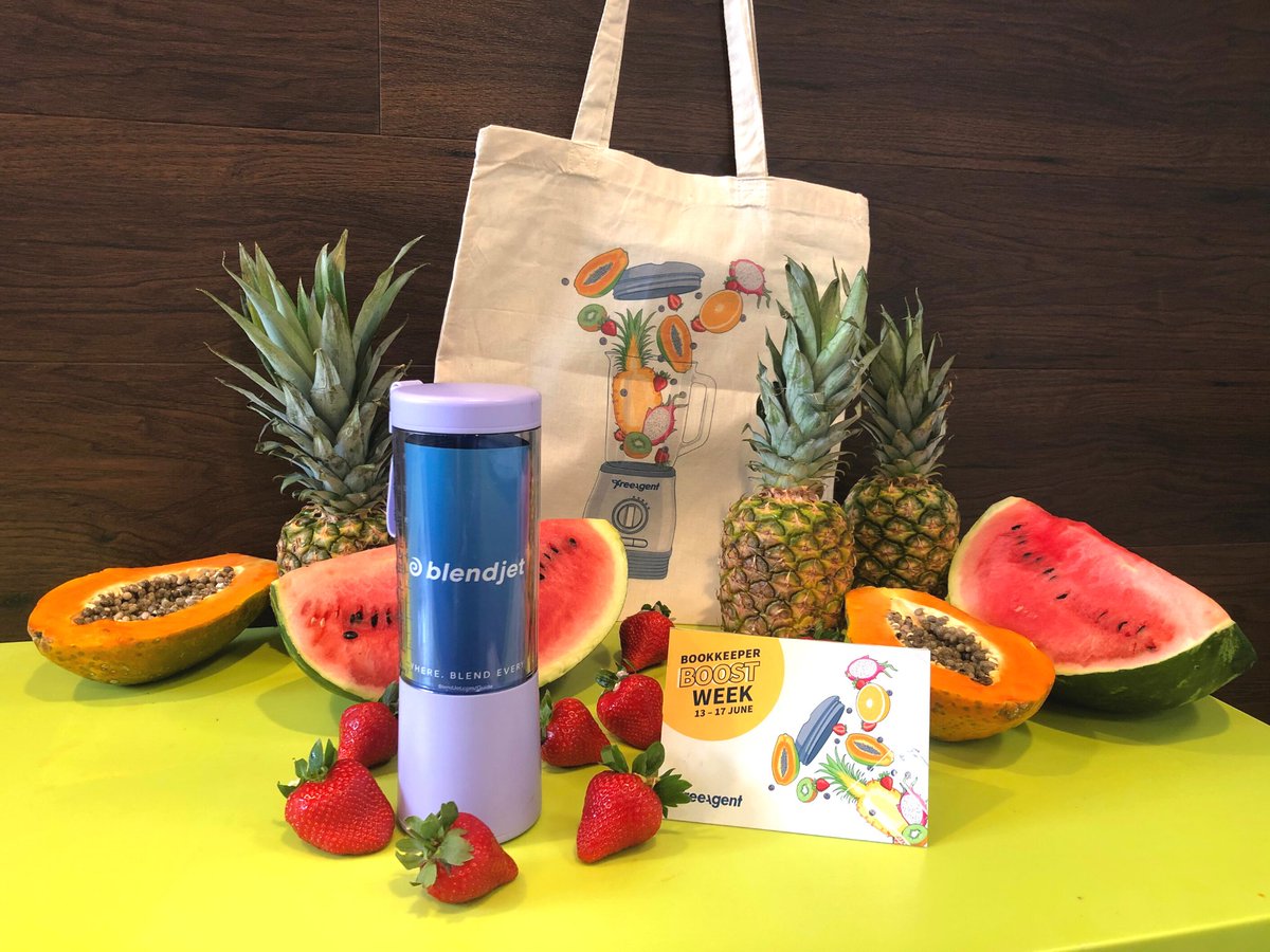 freeagent's tweet photo. Bookkeepers! ๐ Are you registered for #BookkeeperBoostWeek? ๐ Donโt forget to head over to our LinkedIn page for a chance to win one of these exciting smoothie blenders and tote bags ๐ https://t.co/gY3Qs7aA09 https://t.co/QLZvdZ4Mj1
