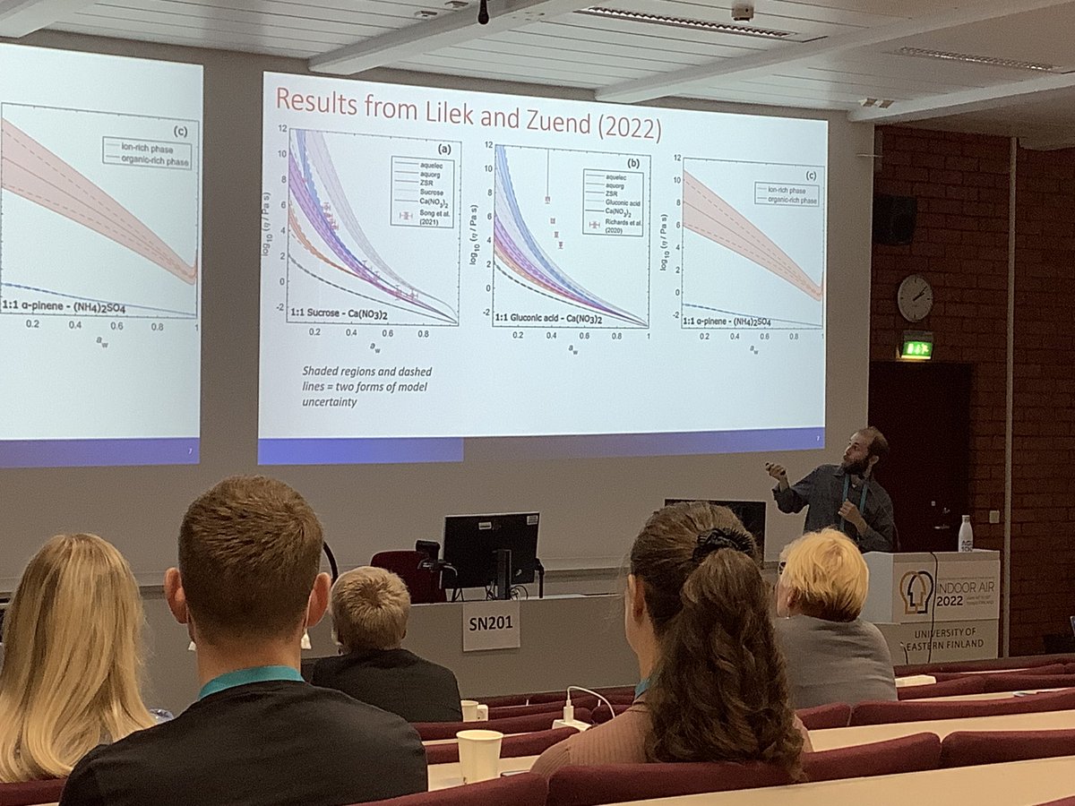 Water is important in controlling viscosity of aerosols in a big way, which in turn influences partitioning and composition with Joe Lilek, <a href="/andi_zuend/">AndiZ</a>