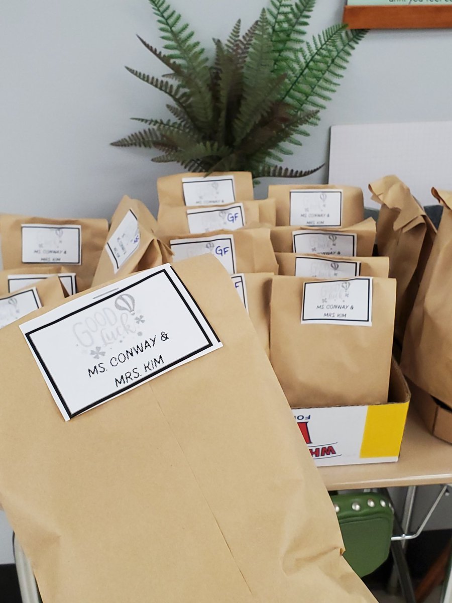 We (<a href="/Ms_KimKim13/">Becky Kim</a>) put together some snack bags for our students that have the ELA and Living Environment Regents back to back. For many 11th grade students, this is the first experience with the Regents since the pandemic began. #FHSDalers #NYSRegents