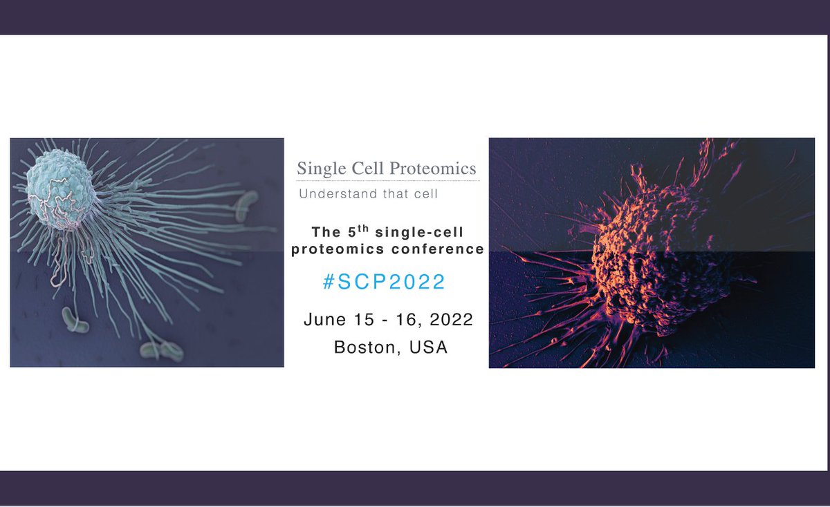I am looking forward to attending @SCP_meeting and hearing more on the innovations in the field. Great scientific program! 
If you did not manage to register, can still join the YouTube broadcast #SingleCell #SCP2022 #proteomics #massspec