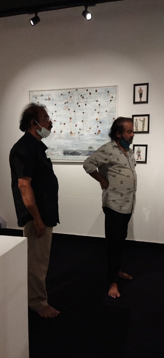 AGMA47410141's tweet photo. Artist Austin Konchira visiting Amuseum Gallery of Modern ART. "from where all that sweat?" curated by Niranjana Surendran at AGMA..
Gallery Timings: 10:30am to 9:00pm
Mondays Holiday๐จ๐ผ๐
#agma
#amuseumartscience
#niranjanasurendran
#museum
#trivandrum
#artgallery
#artist https://t.co/eMa2VwzkBf