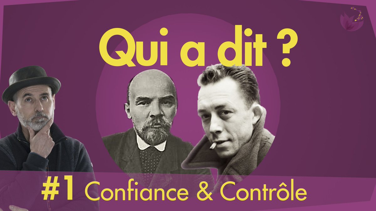 Quel rapport entre Lénine et Camus? Qui a dit quoi? A partir d'une citation, on discute de confiance et de contrôle au sein des entreprises.
youtu.be/TotyGHJF1Sw

#management #confiance #contrôle
