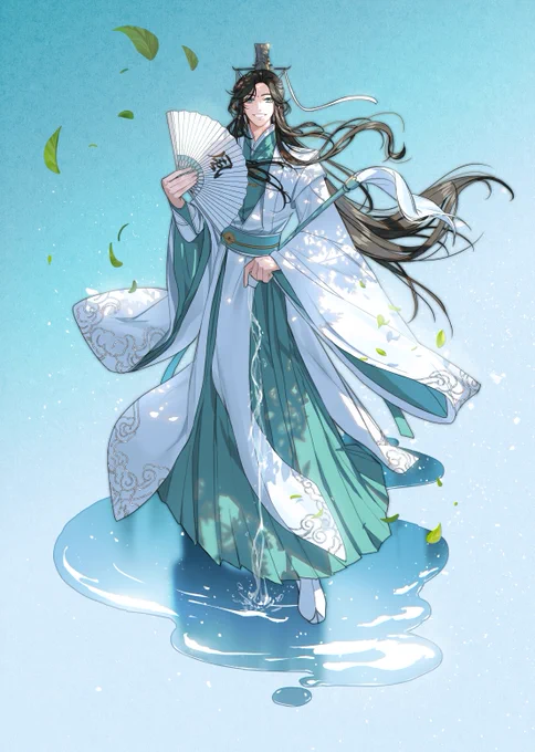 어쩌다보니 오사 몰아서 작업하게 됐네요 트윈지에 들어간 그림입니다 
#天官赐福 #TGCF #천관사복 