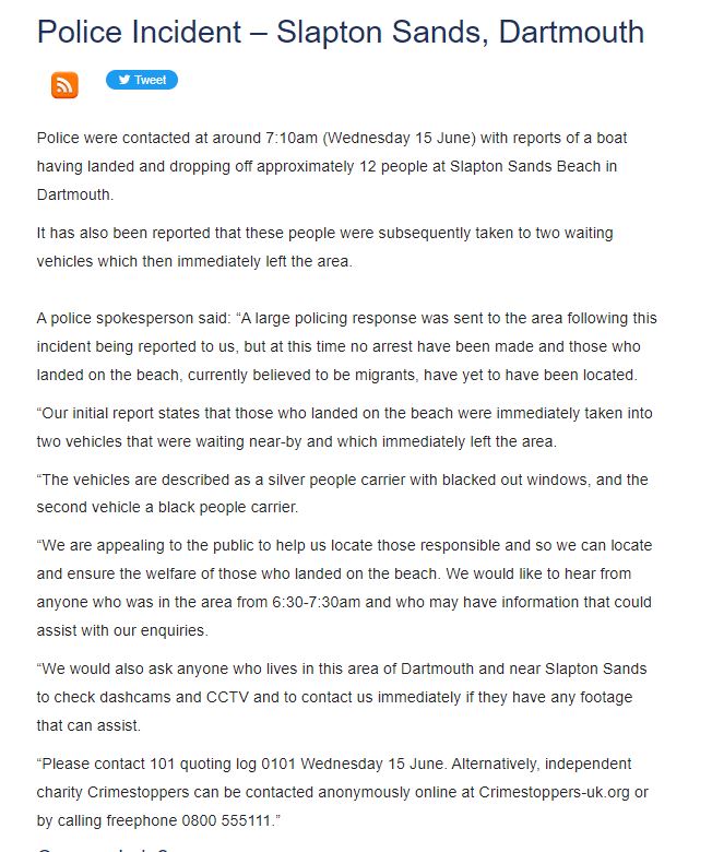 Devon & Cornwall Police tweet media