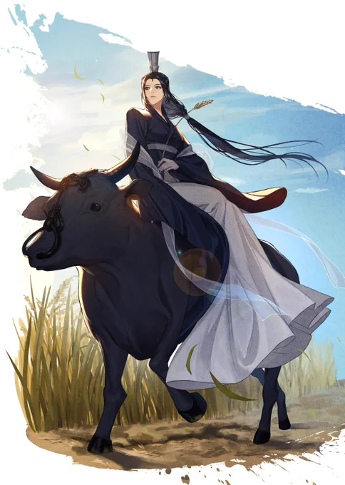 어쩌다보니 오사 몰아서 작업하게 됐네요 트윈지에 들어간 그림입니다 
#天官赐福 #TGCF #천관사복 