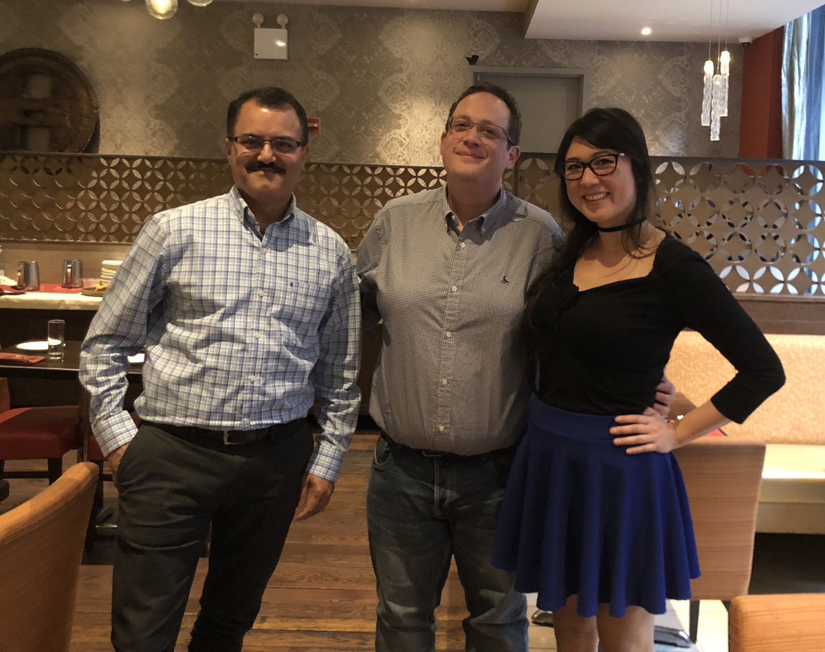 Great to meet our Podcast guests in-person occasionally, but rare to meet TWO of them at the same time. Audrey Long (azpodcast.com/post/Episode-4…) and Sam Cogan (azpodcast.com/post/Episode-4…) having dinner in NYC!