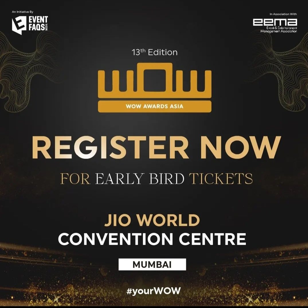 We are overwhelmed &amp; overjoyed by the incredible response and inflow of messages enquiring regarding the ticket launch! 

Experience the best and the latest in the space of experiential marketing and social events only at WOW Awards &amp; Convention 2022.