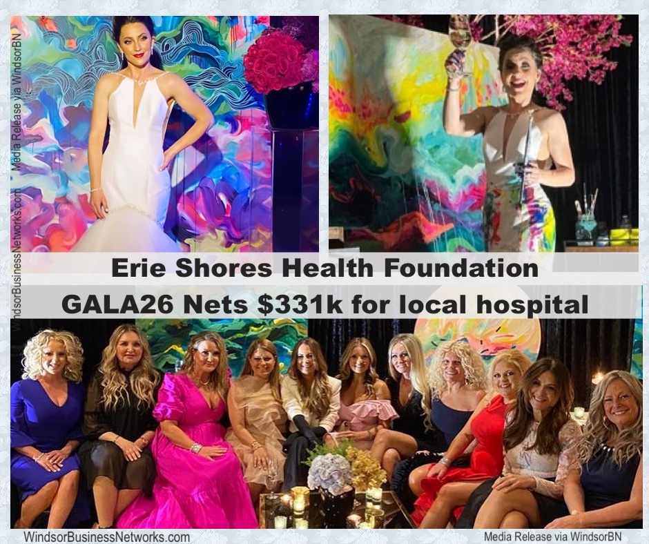 WindsorBN's tweet photo. Erie Shores Health Foundation GALA26 Nets $331k for local hospital.  Read more on our website https://t.co/CfYIFIXIGI https://t.co/mpM3PRFEN6