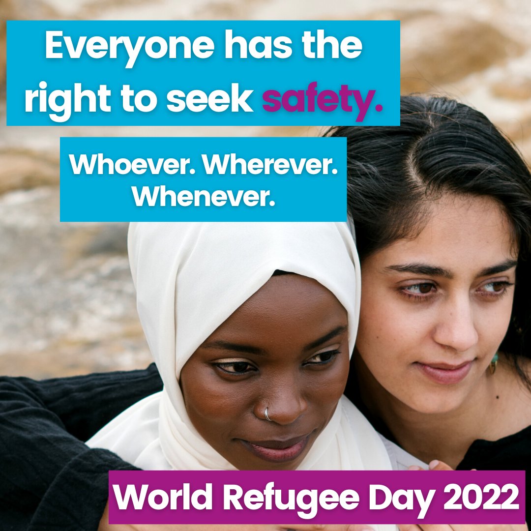 🌍 Each year we celebrate World Refugee Day. This year the focus is on the right to seek safety.

🧑 Every person has a right to seek safety – whoever they are, wherever they come from and whenever they are forced to flee.

🧡 Like and share if you agree.

#WorldRefugeeDay