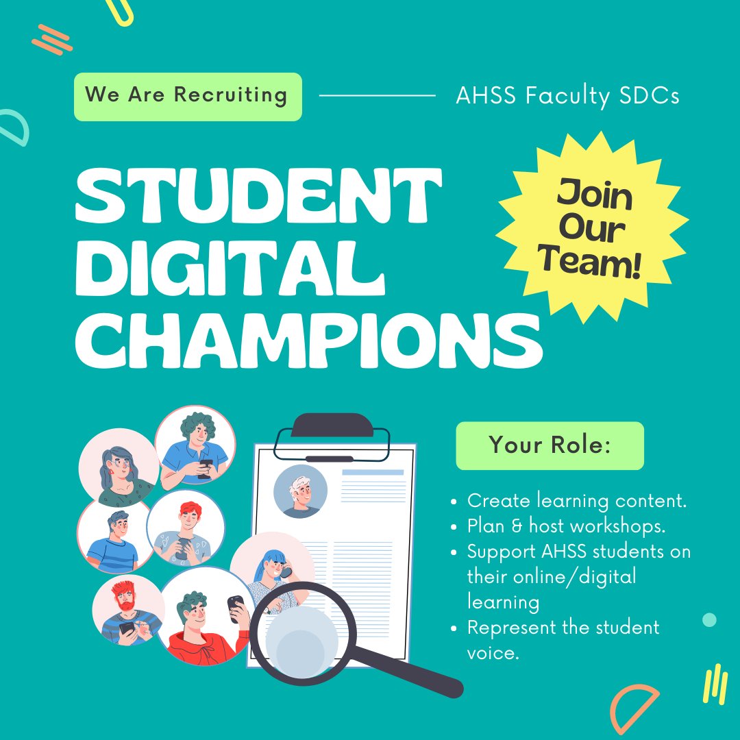 QUBDigiChamps's tweet photo. WE ARE RECUITING!
Has the work of a SDC interested you? Now is your chance to join our team.
Apply for SDC - https://t.co/k4vuwnd2p0
Apply for SM Ambassador - https://t.co/U54JzSm66e
Applications close Wed 29th Jun

@QUBCareers @QUBSSESW @QUBManagement @QUBLibrary @QUBelfast https://t.co/FCMPIRIbCT