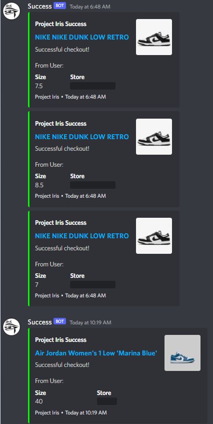 projectirisAIO's tweet image. What a good morning looks like for our users!