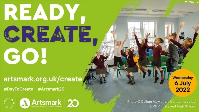 ArtsConnectWM's tweet image. Today is the day! 🥳🤸 
Are you taking part in @Artsmarkaward's #DaytoCreate? Make sure to share how you're celebrating and tag @artsconnectwm @Artsmarkaward with #DaytoCreate &amp;amp; #Artsmark20!