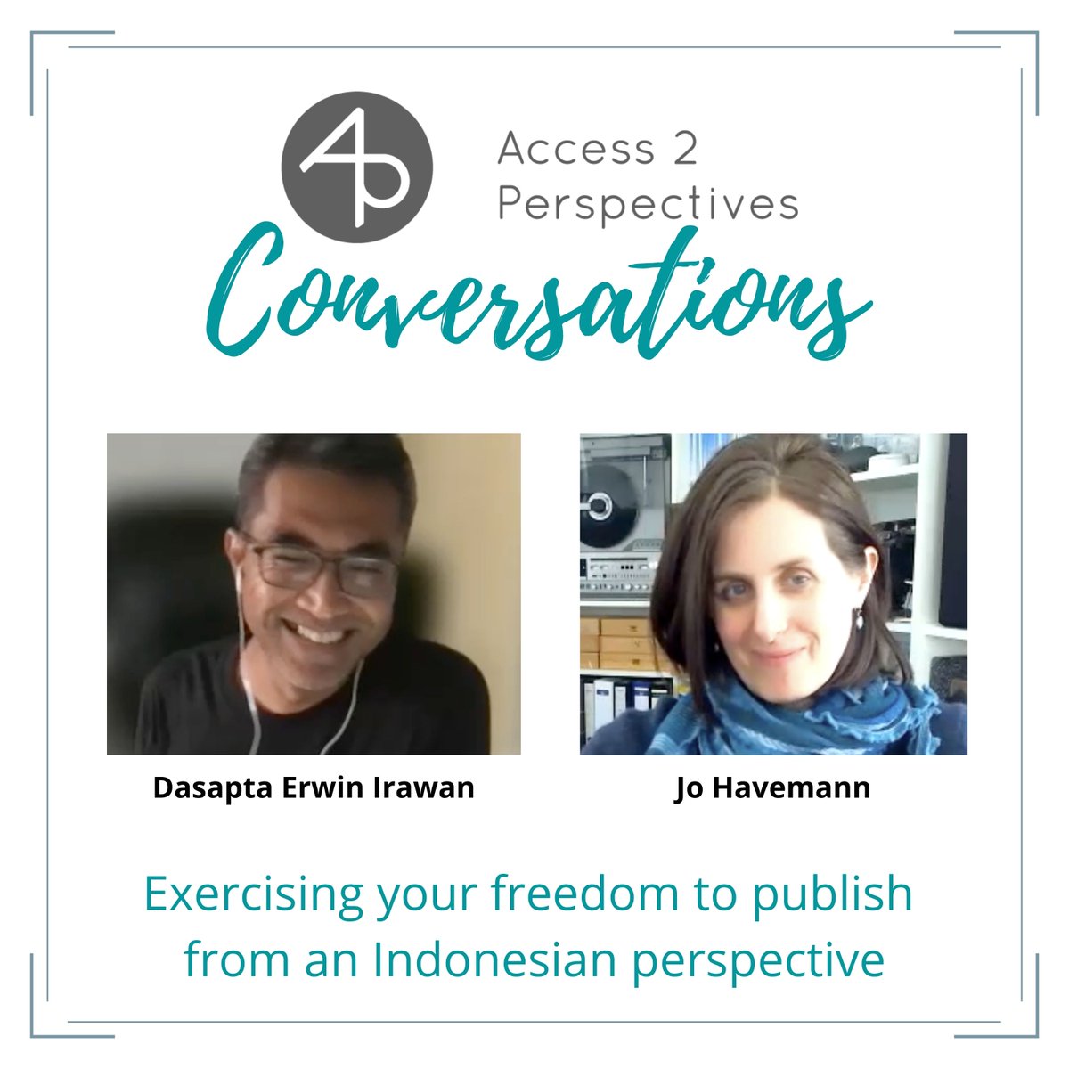 openscicomm's tweet photo. How well do you exercise your freedom to publish? It's another beautiful day again to listen to a podcast!
Exercising your freedom to publish – A conversation with Dasapta Erwin Irawan
Listen here: https://t.co/FxOJujrIbq
#Podcast #Openscience #Openaccess #OpenScicom #Publish https://t.co/tHP8WcFGhY