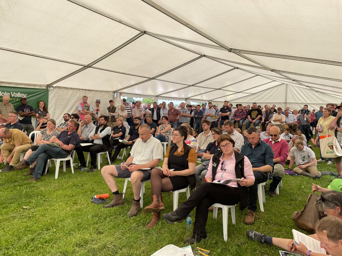 Great to be at <a href="/theRABDF/">RABDF</a> <a href="/downtoearthuk_/">Down to Earth</a> event! A great crowd, with lots of interesting conversations #soilhealth #regenag
