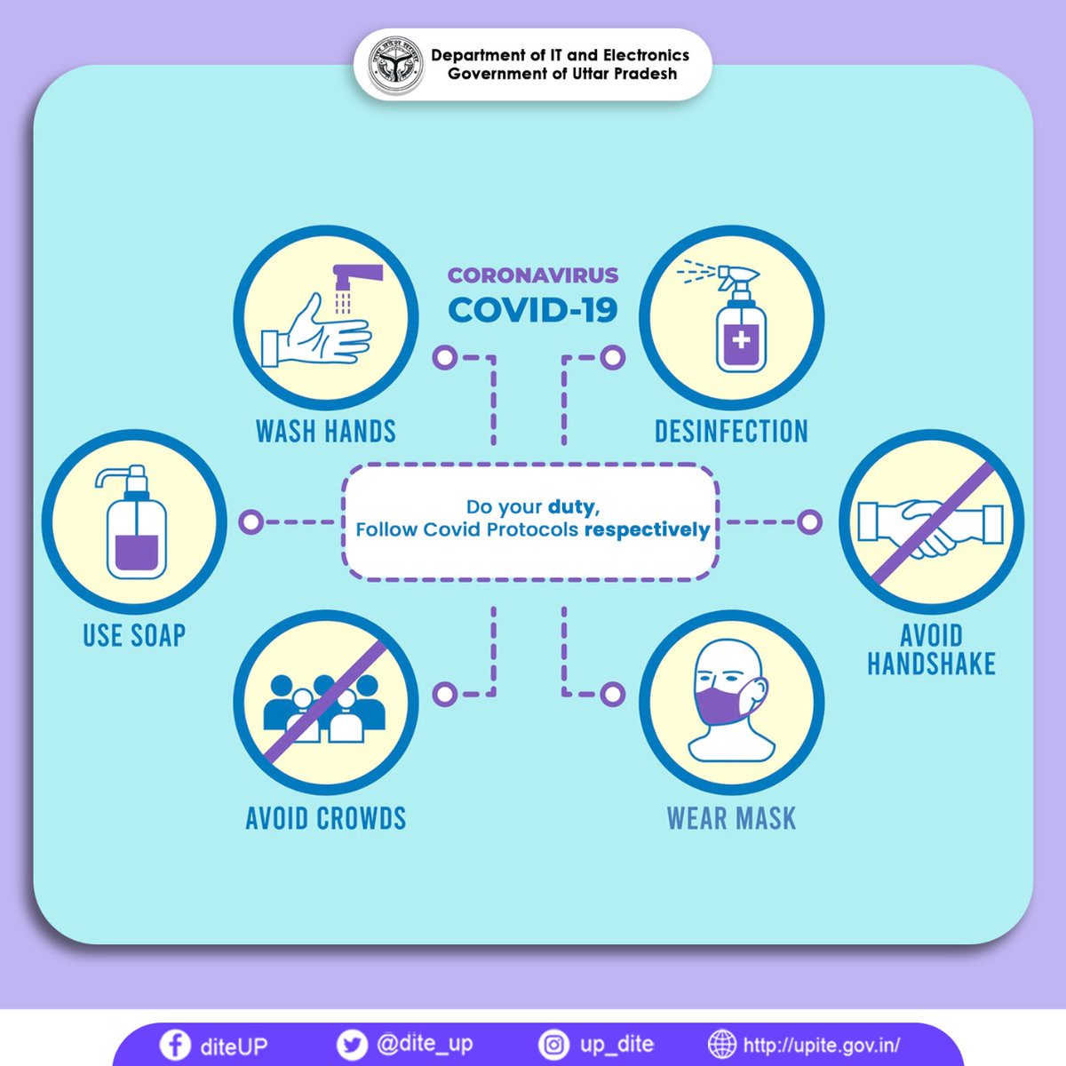 Centre_for_eGov's tweet photo. Do not give up on covid compliant behavior, follow every rule with responsibility. Be vigilant citizen and be safe.
#ApnaUPDigitalUP #COVID19 #WearAMask #StaySafe 
@myogioffice @CMOfficeUP @UPGovt @InfoDeptUP @_DigitalIndia @GoI_MeitY @mygovindia @MLAYogendraBJP @AjitSinghPal_ https://t.co/l1boWHBYno