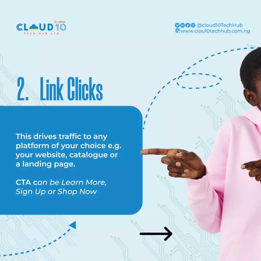 cloud10techhub's tweet photo. Are you planning to run an ad but you're not sure of what ad objective suits your goal?
Here's our tip to guide you make that decision.
Like and save this post for later!
#digitalmarketing #digitalmarketers #Cloud10TechHub
#Cloud10TechHubLtd
#sponsoredadsexpert
#instagramads https://t.co/VGt1za520l