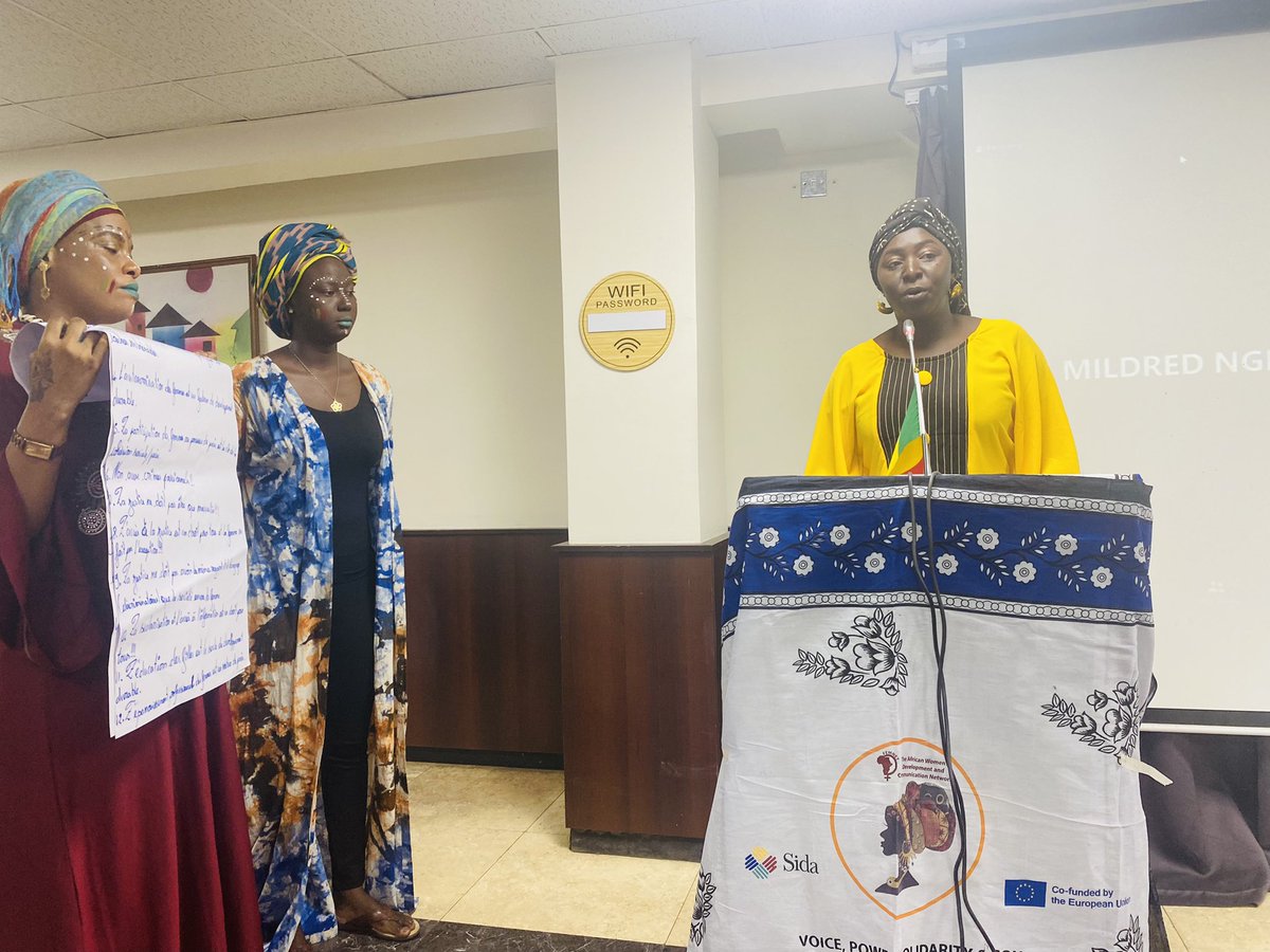 SirDavidKN's tweet photo. The women from Mali have also highlighted the fact that women are denied the opportunity to participate in politics,they add that when women are included,it is just to make the men look like they are promoting equality but is not genuine inclusion. 
#ISpeak4Myself https://t.co/d7pzYvLpQL