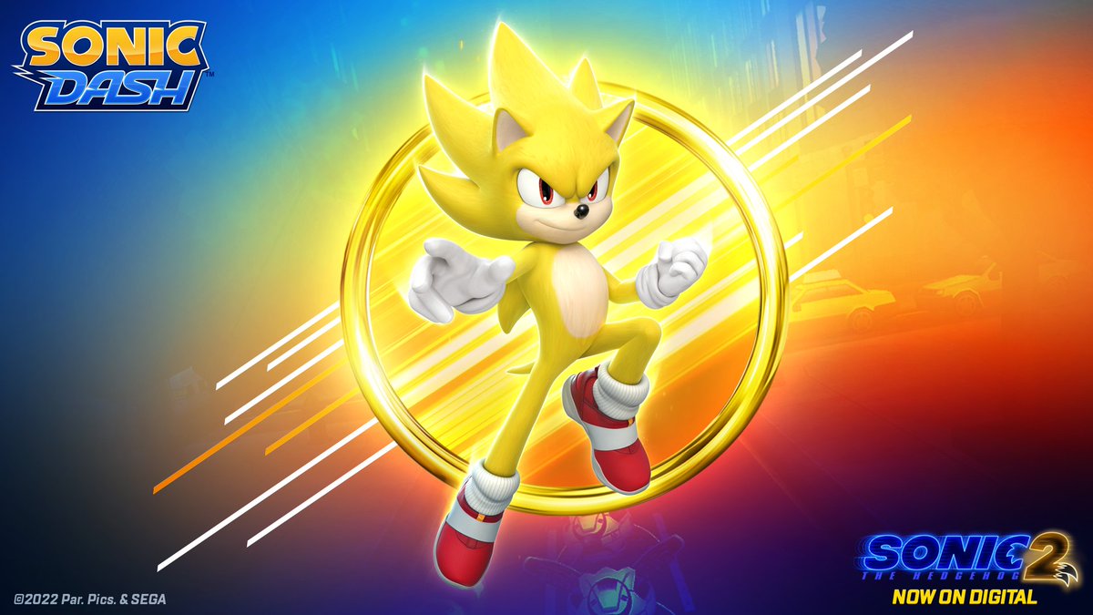 RT @SEGAHARDlight: Win Movie Super Sonic and blast down the track at incredible speeds in #SonicDash this weekend! https://t.co/xgktOEEvYm