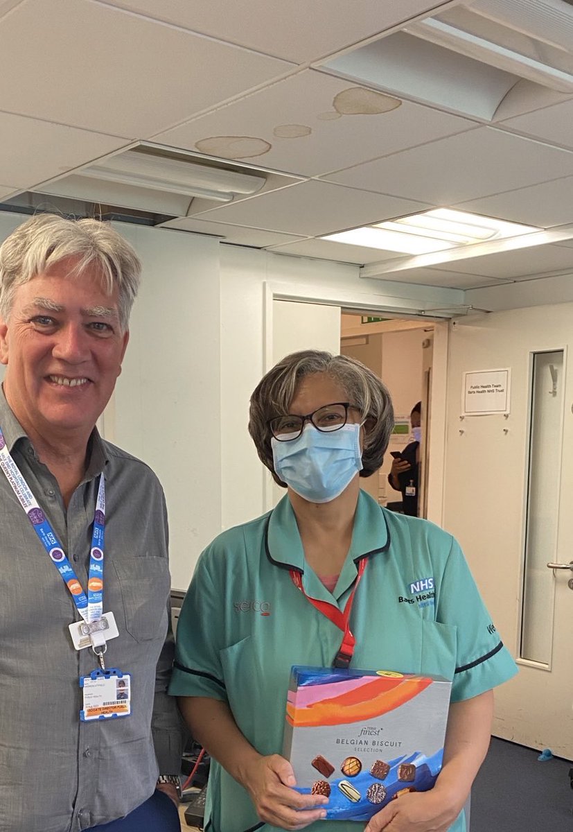 Great to recognise Maria for keeping the #HealthandWellbeing centre clean and tidy on  #EstatesandFacilities day