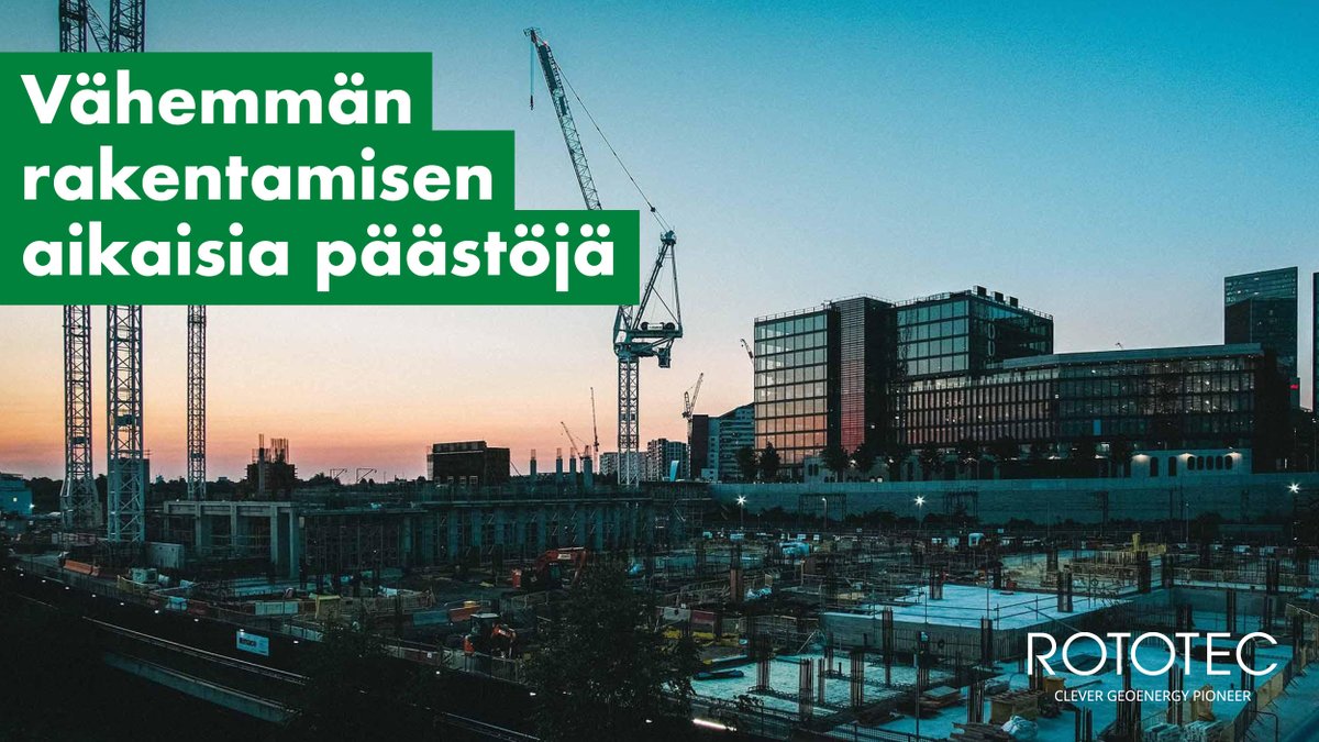 Olemme iloisia Geolosta, joka tarjoaa hiilineutraalia rakentamisen aikaista lämmitystä ja viilennystä. 🌍
Rakentamisessa tarvitaan paljon ja mielellään päästötöntä energiaa oikean sisälämpötilan takaamiseksi. 
Katso lisää: youtube.com/watch?v=mOeDM5… #geolo #rototec