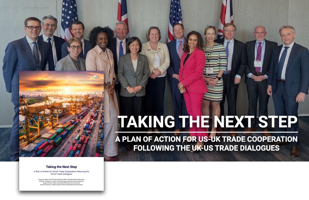 Today BAB published its latest Paper: 'Taking the Next Step: A plan of action for US-UK trade cooperation following the US-UK Trade Dialogues' outlining recommendations to advance 🇺🇸🇬🇧 collaboration on SMEs, digital trade, green trade, and supply chains.

babinc.org/psirteex/US-UK…