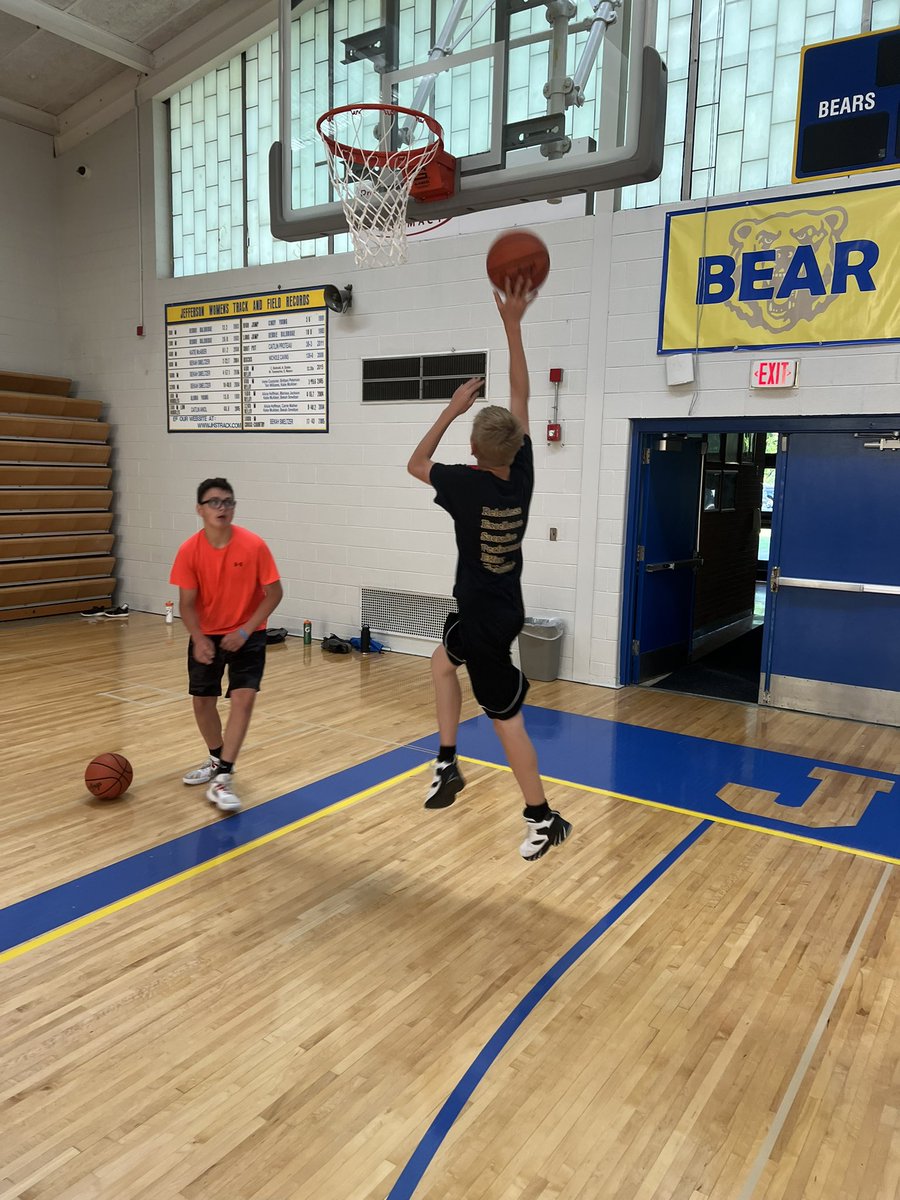 Skills and drills with our young Bears. The commitment to excellence does not rest.  Go Bears!