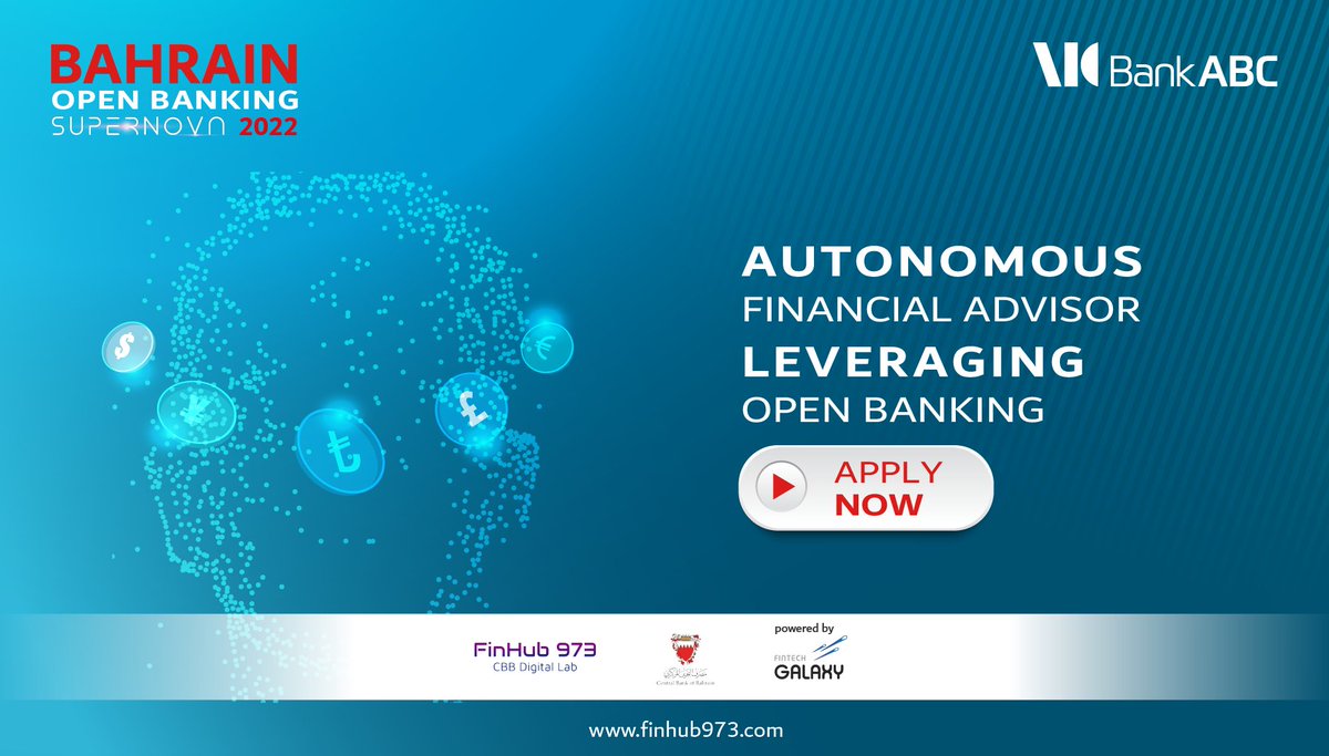 FinHub973's tweet photo. Shout out to innovative Fintech providers out there. As part of its journey to build the “bank of the future”, @BankABC_News is looking to offer its corporate &amp; individual customers autonomous financial advisory services.
Submit ur solution before June 26:
https://t.co/XMMAdzdMTC https://t.co/xZ8wcJpZZY
