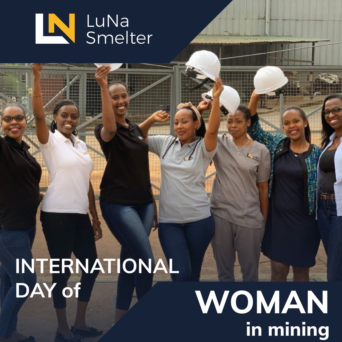 Today, we celebrate the International Day of Women in Mining.
All the best for every woman working in #miningindustry.

#LumaTeam #iwim #LumaAfrica #LumaHolding