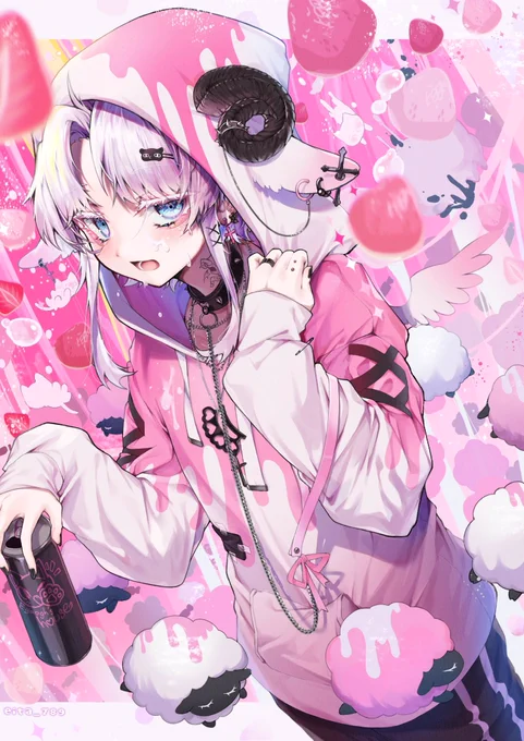 Drowning in pink...
 #ド直球に言いますがフォローしてください 