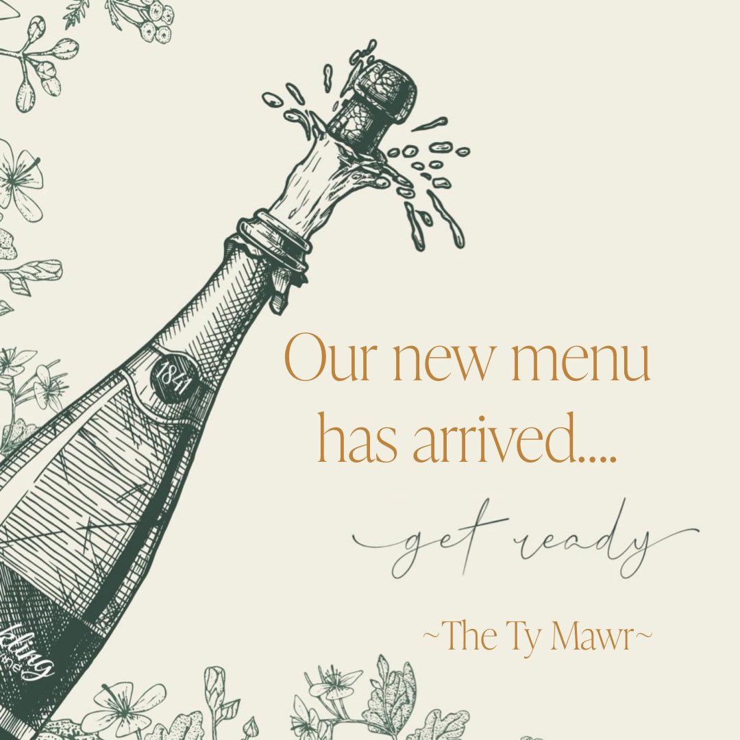 TyMawrCardiff's tweet photo. TODAY IS THE DAY! 🎉

Our NEW MENU goes live at 5pm this evening…

Here's a sneak peek of our delicious new menu...🍔🥂🍾🍹 

Check out our new menus on https://t.co/kzs4kHxDnw

Be the first to hear all our updates by following our new instagram page!

Find us on: @Tymawrcardiff https://t.co/yCh2MQzUZI