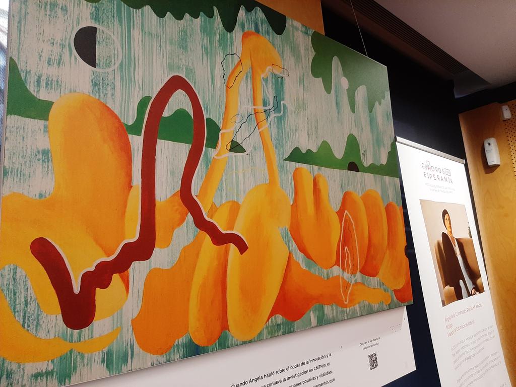 GVAclinic's tweet photo. 🖼🎨 La exposicion se compone de 9 obras que reflejan las emociones y sentimientos de 3 mujeres con cáncer de mama triple negativo en el momemto del diagnóstico, la aceptación y la esperanza.

🗓 Estarán expuestas en @GVAclinic hasta el 15 julio. ¡Gracias por contar con nosotr@s! https://t.co/Fk59WGf4Nh