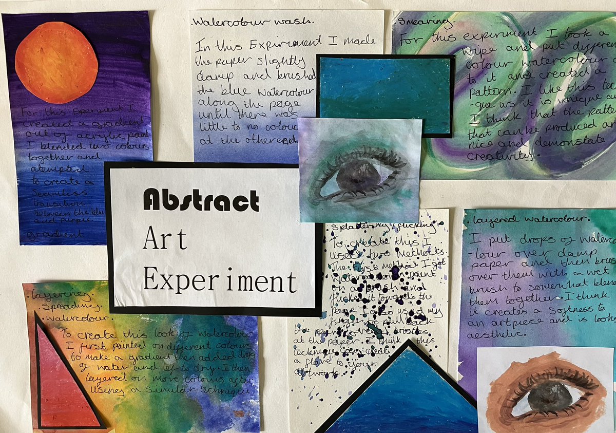 HeadteacherDcc's tweet photo. Artist of the Week - A vibrant abstract art experiment piece piece by GCSE Art student Hannah (10 McKellen). #DCC #DCCTalent #DCCArt #abstractart #DCCYear10 #BeDDC #GCSEArt https://t.co/0LP3JFPAb3