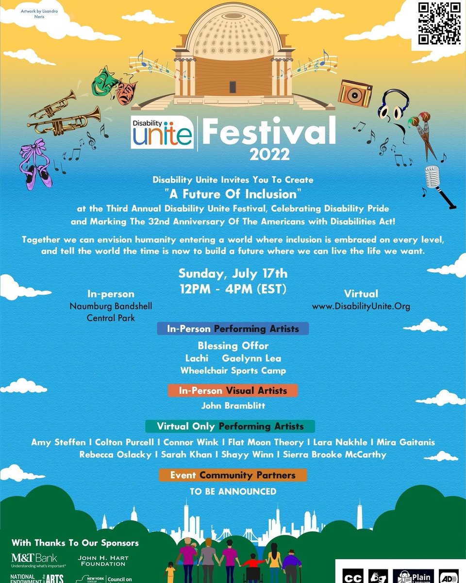 LaraNakhleMusic's tweet photo. Hi everyone. So excited to share that I will be singing at the Disability Unite Festival in #newyork #usa, Sunday 17th July 2022 celebrating #disability #pride #inclusion &amp; #community 🎤🎸🎵👍🏻@access4_all 
It’ll be a great event, 12-4pm  NYC time, view at https://t.co/MU9HJ3uoSM https://t.co/OTau3SfRWK
