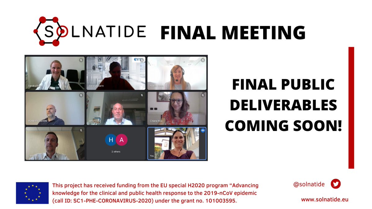 SOLNATIDE project is finishing! Stay tuned for the public deliverables and check out the scientific publications:
solnatide.eu/news-media/pub…
